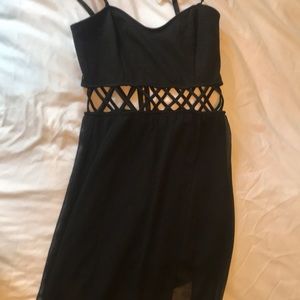 Solemio Black Maxi Dress